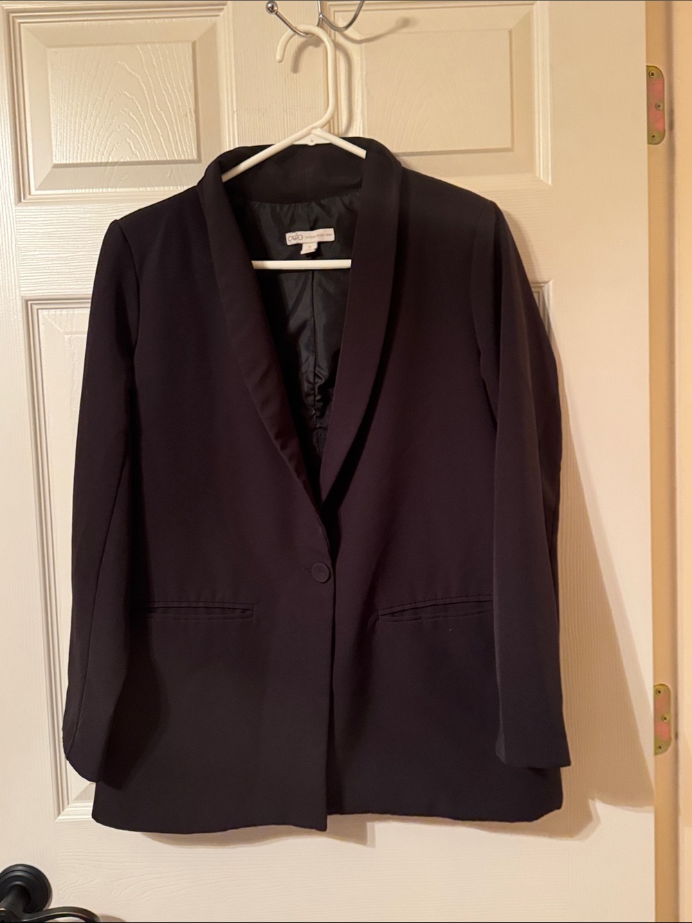 Cato Size Small Black Shawl Collar Single-Button Blazer